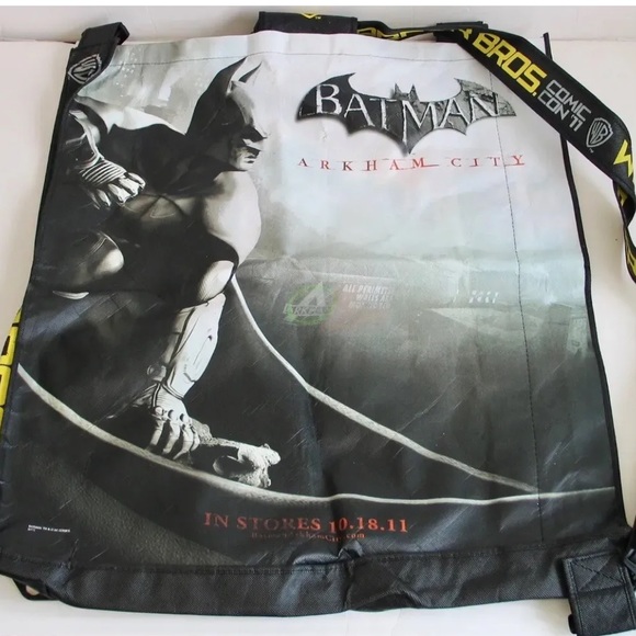 2011 Official Comic-Con San Diego Warner Bros Batman JUMBO Swag Bag/Backpack - Picture 4 of 4